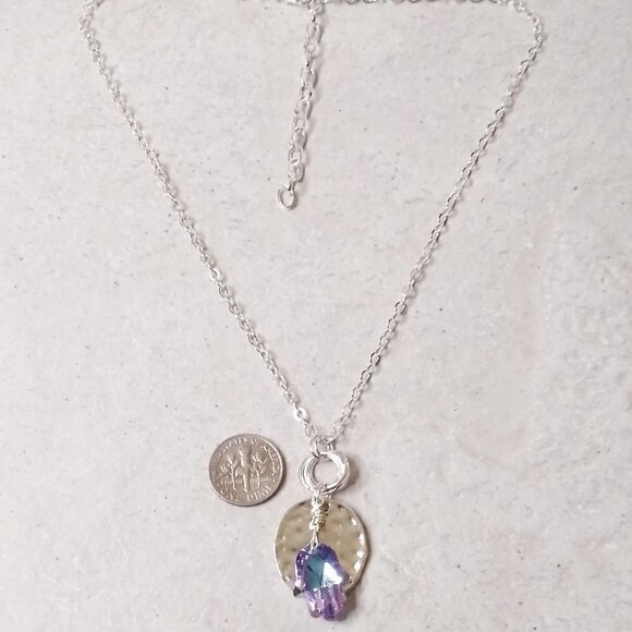 Glittering Shimmering Hand of Fatima ~ Hamsa Hand ~ Hand of Miriam - Blessings! - Picture 5 of 10